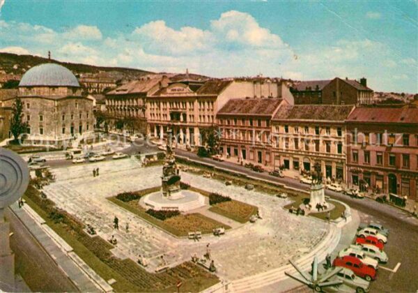 Pecs Szechenyi ter a Nador Szalloval Platz D