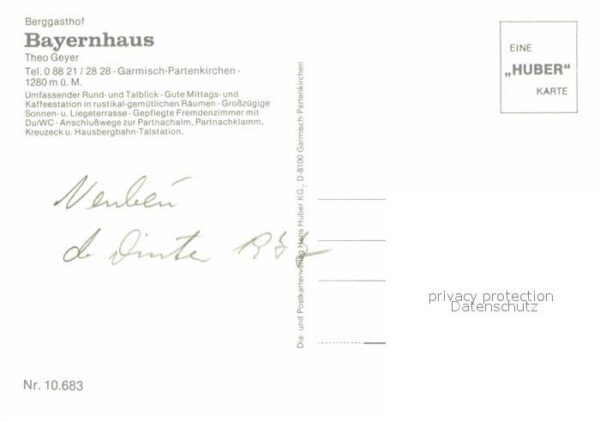 Garmisch-Partenkirchen Berggasthof Bayernhaus Sonnenterrasse A – Bild 2