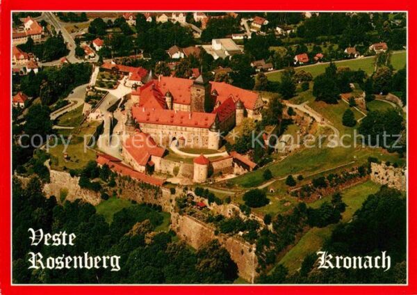 Kronach Oberfranken Veste Rosenberg Fliegeraufnahme