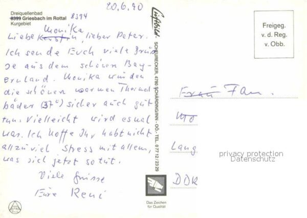 Griesbach Rottal Dreiquellenbad Thermalbad Kurgebiet Fli – Bild 2