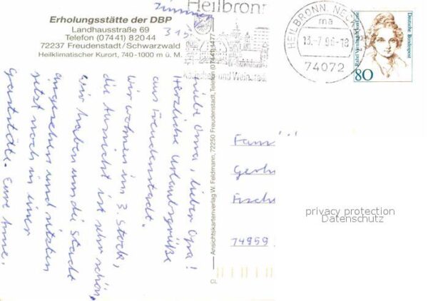 Freudenstadt Posterholungsheim Erholungsstätte der D – Bild 2