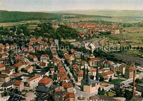 Bayreuth Blick zum Festspielhaus Fliegeraufnahme