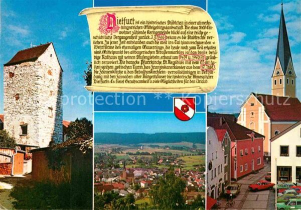 Dietfurt Altmuehl Teilansichten historische Stadt Pfarrki