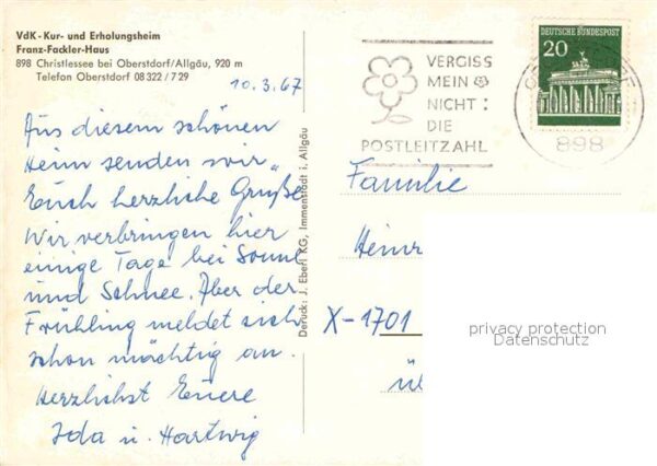 Oberstdorf VdK Kur und Erholungsheim Franz Fackler – Bild 2