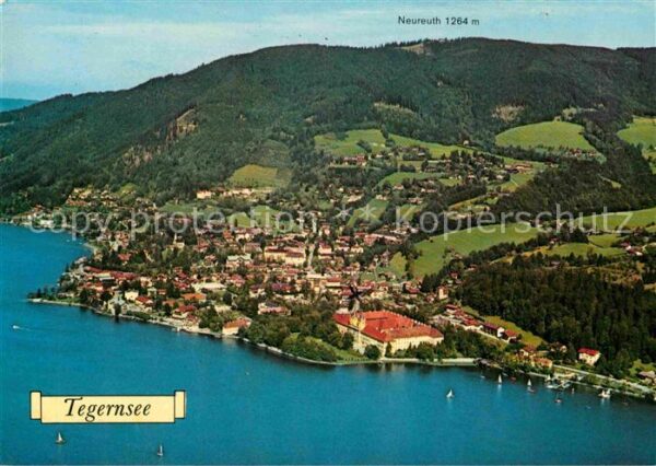 Tegernsee mit Neureuth Fliegeraufnahme