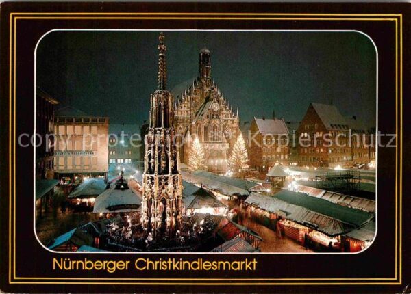 Nuernberg Christkindlesmarkt Schöne Brunnen Kirch