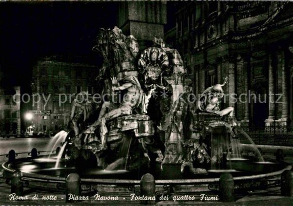 Roma Rom Piazza Navona Fontana dei quattro Fiumi