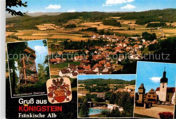 Koenigstein Oberpfalz Panorama Erholungsort Aussichtsturm Oss