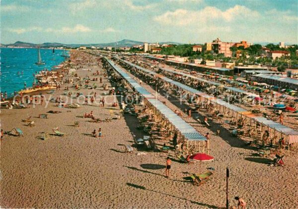 Riccione Panorama della spiaggia Strand