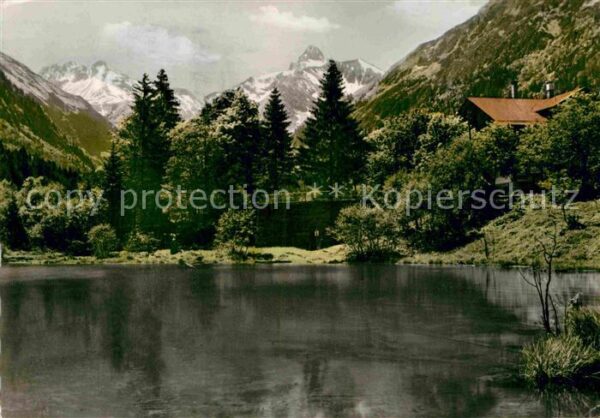 Christlessee mit Bergblick auf Kratzer und Trettach