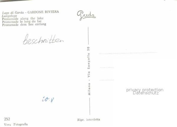 Gardone Garda Lungolago Seepromenade Gardasee – Bild 2