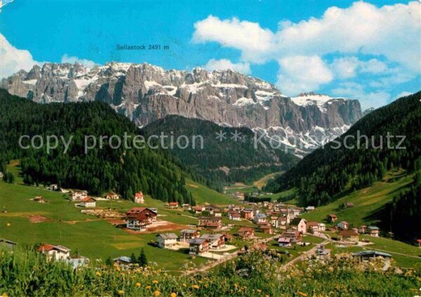 Wolkenstein Groeden Panorama Grödental Dolomiten