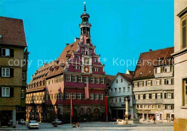 Esslingen Neckar Rathausplatz mit altem Rathaus
