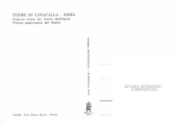 Roma Rom Terme di Caracalla Teatro Antike Stätte – Bild 2