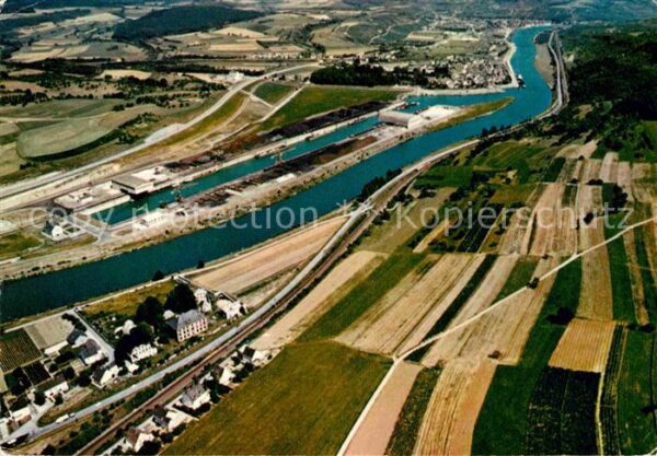 Mertert Mosel Port vue aerienne