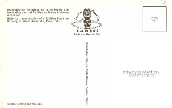 Paea Reconstitution of a Tahitian kings enth – Bild 2