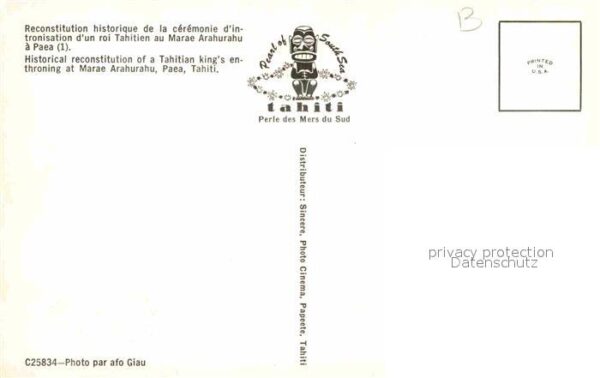 Paea Reconstitution of a Tahitian kings enth – Bild 2