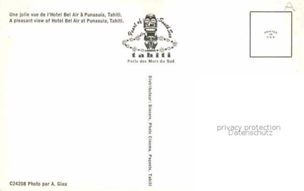 Tahiti Polynesien Hotel Bel Air a Punaauia – Bild 2