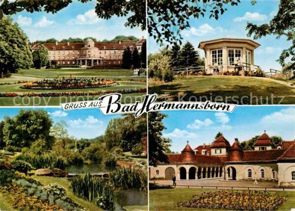 Bad Hermannsborn Kurhaus Anlagen Park