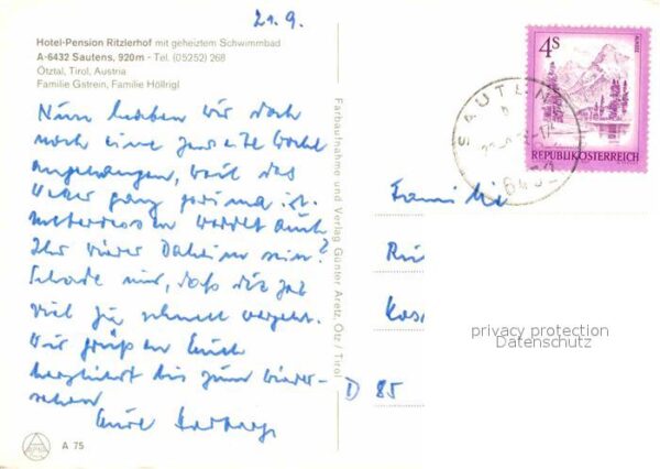 Sautens Hotel Pension Ritzlerhof Schwimmbad – Bild 2