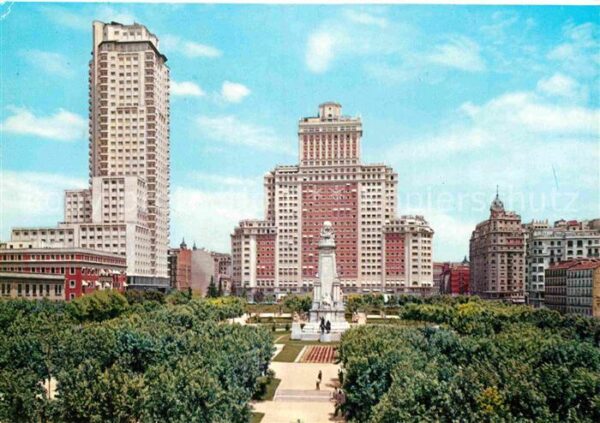 Madrid Spain Plaza de Espana Torre de Madrid