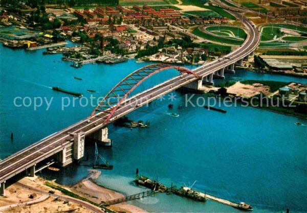 Rotterdam Van Brienenoordbrug Fliegeraufnahme