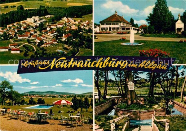 Neutrauchburg Fliegeraufnahme Park Schwimmbad Brunnen
