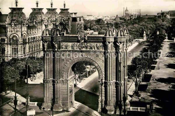 Barcelona Cataluna Arco de Triunfo y Salon Victor Pradera