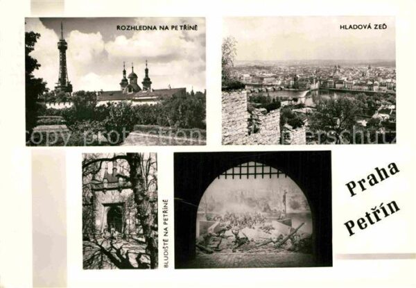 Praha Prahy Prague Rozhledna na Petrine Hladova Zed Bludis
