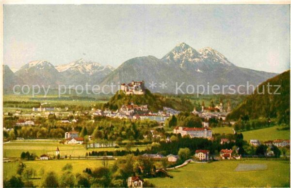Salzburg Oesterreich Blick von Parsch