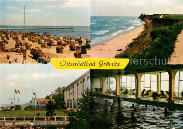 Groemitz Ostseebad Strand Steilküste Hallenbad