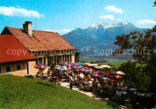 Berchtesgaden Berggaststätte Söldenköpfl Terrasse
