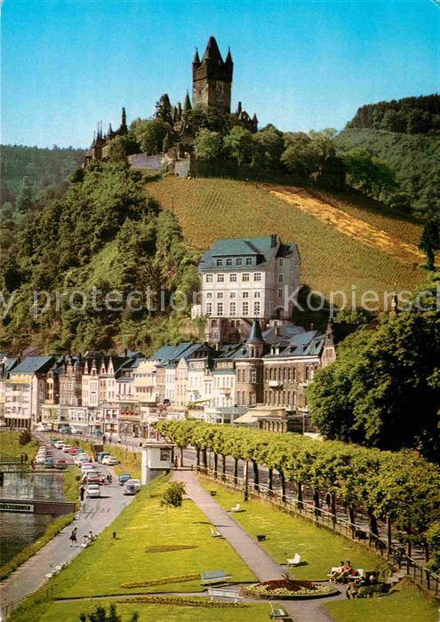 Cochem Mosel Teilansicht mit Schloss