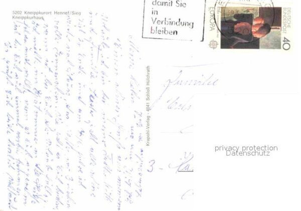 Hennef Sieg Kneippkurhaus Kurpark – Bild 2