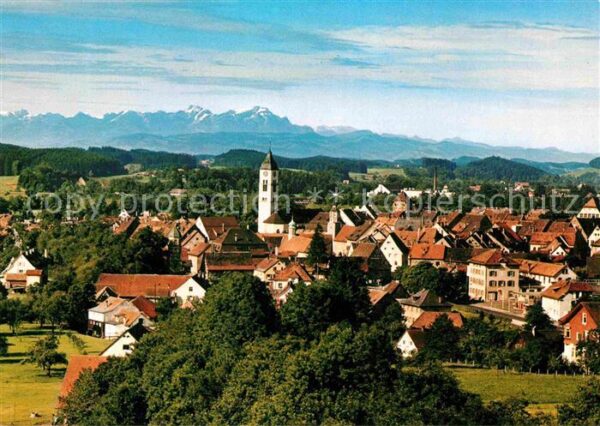 Wangen Allgaeu Panorama mit Säntisgruppe