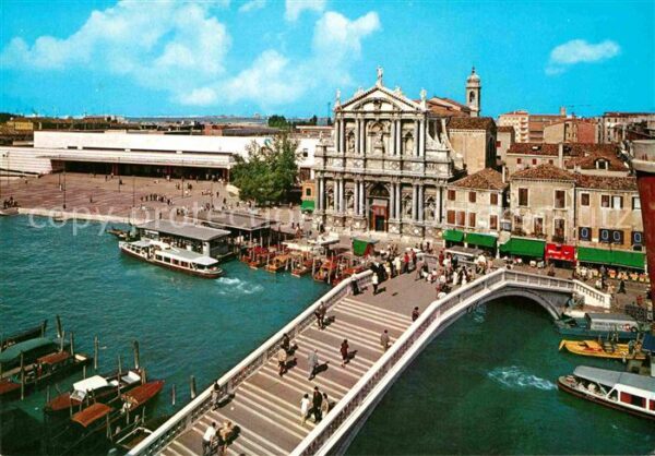 Venezia Venedig Kirche der Barfüssermönche und Bahnhof