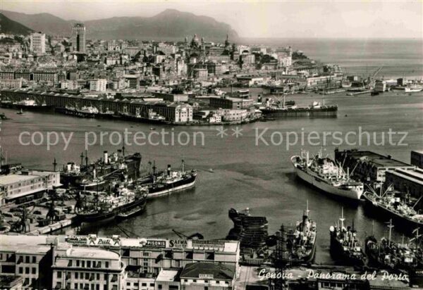 Genova Genua Liguria Panorama e porto