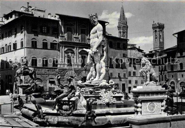 Firenze Florenz Fontana del Nettuno