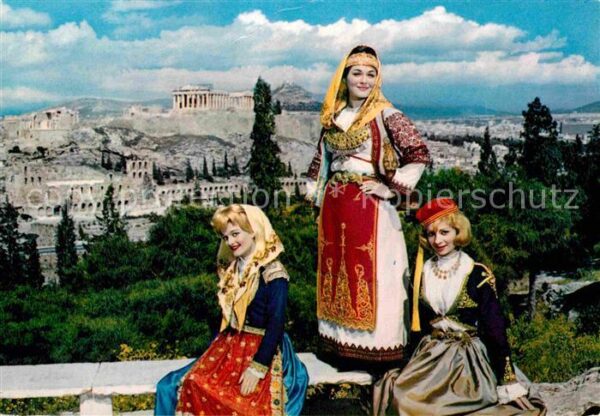 Athen Griechenland Hellenische Trachten