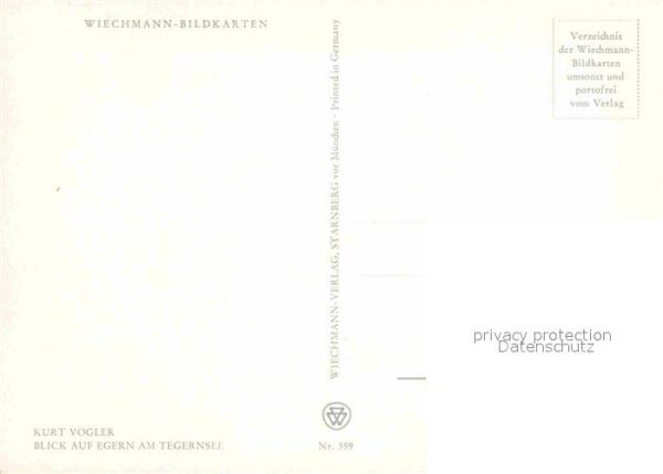 Egern Tegernsee Künstlerkarte – Bild 2
