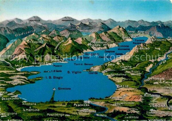 Lago di Garda Panoramakarte