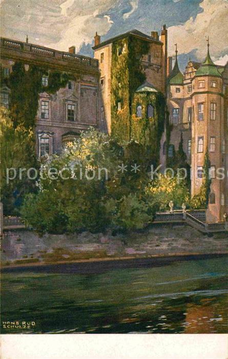 Berlin Schloss von der Spree gesehen H. R. Sch