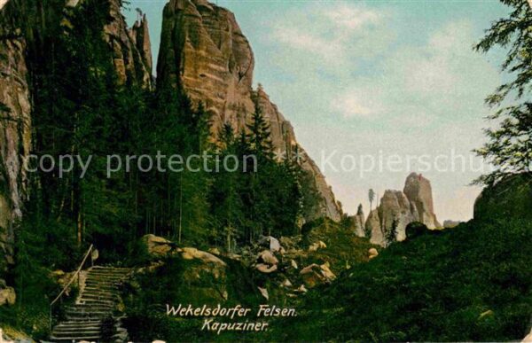 Wekelsdorf Teplice nad Metuji Wekelsdorfer Felsen Kapuziner