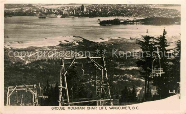 Vancouver British Columbia Grouse Mountain Chair Lift