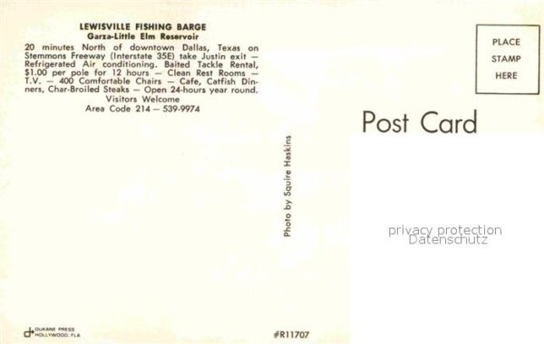 Lewisville Texas Fishing Barge Garza-Little Elm Reservoi – Bild 2