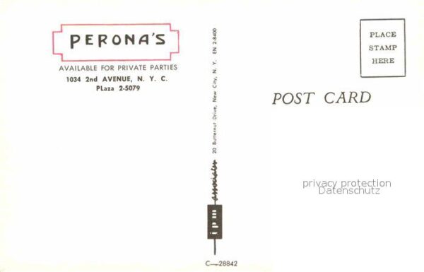 New York City Perona's Restaurant – Bild 2
