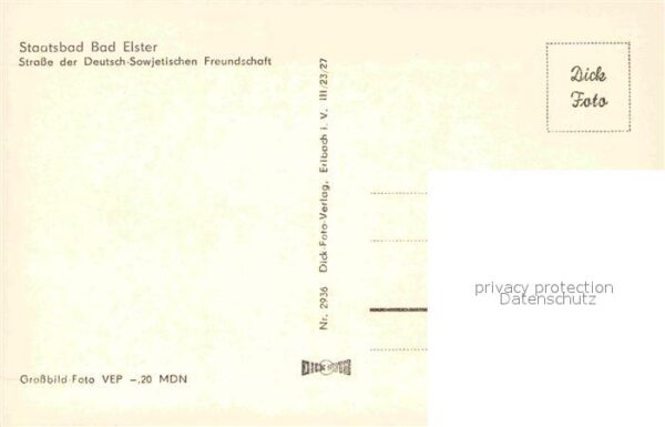 Bad Elster Strasse der Deutsch-Sowjetischen Freund – Bild 2