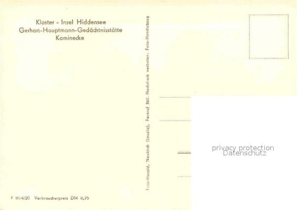 Insel Hiddensee Gerhart-Hauptmann-Gedächtnisstätte Kami – Bild 2