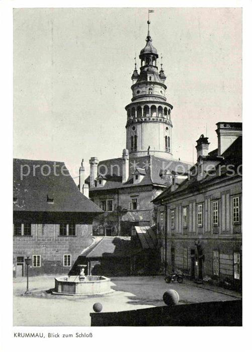 Krummau Suedboehmen Schloss