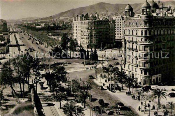Barcelona Cataluna Plaza Calvo Sotelo y Avenida Generalisi